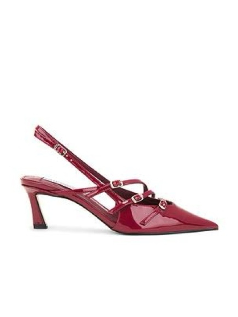 Steve Madden Liana Women’s Red patent Faux Leather Slingback Kitten Heels 7.5